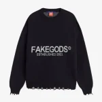 BIG STAGE KNITTED SWEATER BLACK