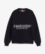 BIG STAGE KNITTED SWEATER BLACK