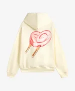 ICED HEART HOODIE CREAM