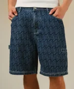 MONOGRAM SHORTS NAVY (1)
