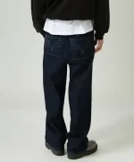 STRAIGHT DENIM JEANS NAVY (3)