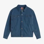 TM OVERDYED DENIM JACKET BLUE