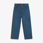 TM OVERDYED DENIM TROUSERS BLUE