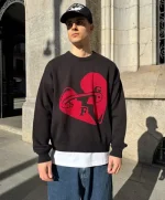 VALENTINE'S KNITTED SWEATER BLACK (3)