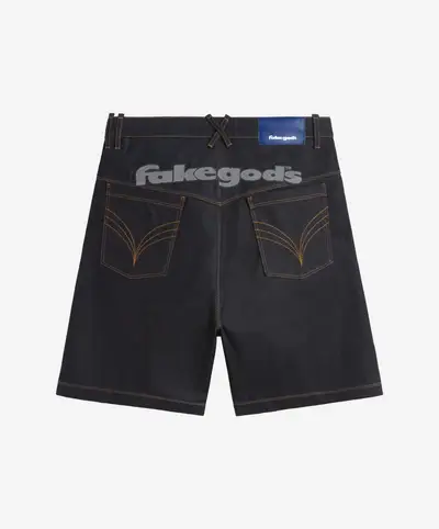 fakegods Denim Shorts Navy (7)