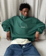 FG HALF ZIP GREEN (1)