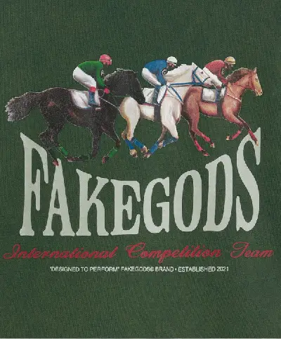 HORSE RACE HOODIE GREEN (1)