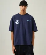 ICED LOGO TEE NAVY (3)