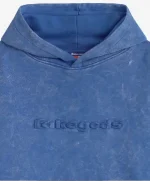 LOGO WASHED HOODIE BLUE (3)