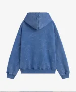 LOGO WASHED HOODIE BLUE (5)