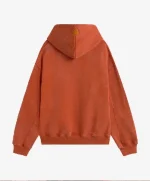 LOGO WASHED HOODIE ORANGE (4)