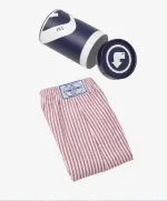 BOXERS RAYAS BLANCO ROJO