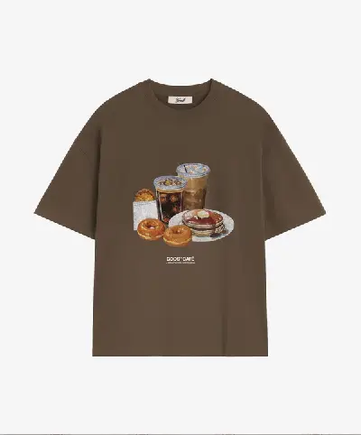 COFFEE BREAK TEE BROWN COFFEE BREAK TEE BROWN
