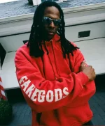 FAKEGODS HOODIE RED (1)