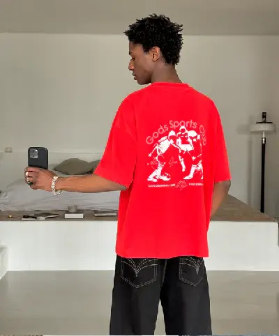 GODS SPORTS CLUB TEE RED (1)