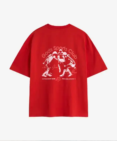GODS SPORTS CLUB TEE RED