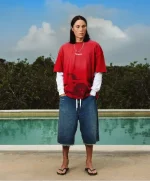 GRAND PRIX SUNFADED TEE RED (1)