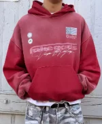 SIGNATURE WASHED HOODIE RED (1)