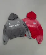 SIGNATURE WASHED HOODIE RED (7)