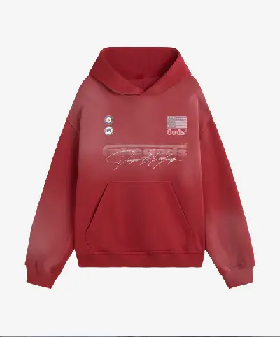 SIGNATURE WASHED HOODIE RED