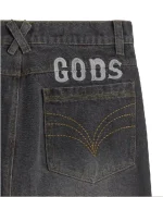 Baggy Denim Jeans Dark Grey (4)