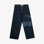 Cherry Baggy Denim Jeans Navy