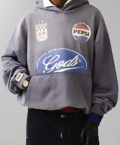 Pitstop Cropped Hoodie Grey (1)