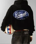 Spark Cropped Hoodie Black (5)