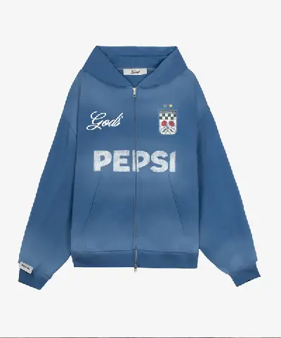 Track Zipper Blue