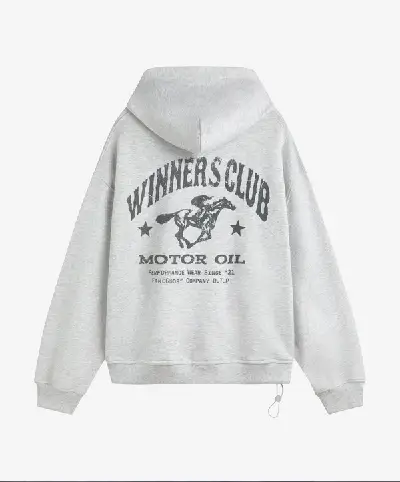 WINNERS CLUB HOODIE LIGHT GRAY