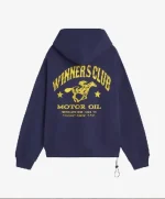 Winners Club Cropped Hoodie Navy