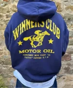 Winners Club Cropped Hoodie Navy (3)