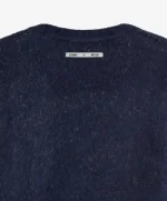 Suéter de mohair de punto Billiard azul marino (6)