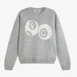 Suéter de punto de mohair Billiard gris claro