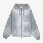 Waffle Zipper Light Grey
