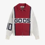 Alpine Rally Knitted Zipper Red White