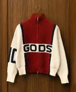 Alpine Rally Knitted Zipper Red White (7)