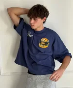 Ayr Boxy Tee Navy (6)