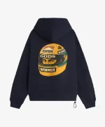 Ayr Cropped Hoodie Navy (2)