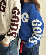 G Side Knitted Sweater Blue (3)