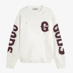 G Side Knitted Sweater White