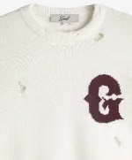 G Side Knitted Sweater White (4)
