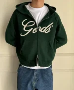Gods Knitted Zipper Green (1)