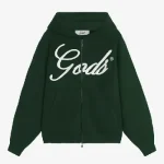 Gods Knitted Zipper Green