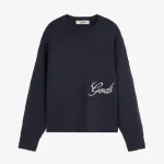 Handwritten Knitted Sweater Navy