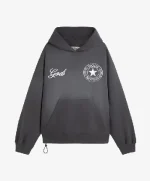 Motor Cropped Hoodie Black