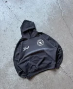 Motor Cropped Hoodie Black (3)