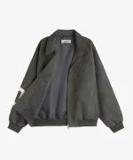 Chaqueta de cuero vegano gris oscuro (4)