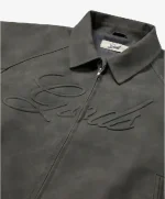Chaqueta de cuero vegano gris oscuro (6)