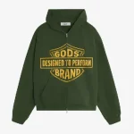 Designed To Perform Zipper Green